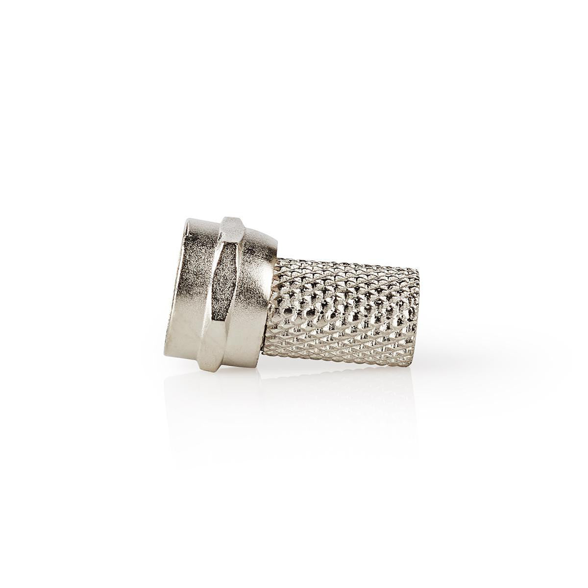Conector F | Varón Para Cables Coaxiales de 7,4 mm 25 Piezas Metal
