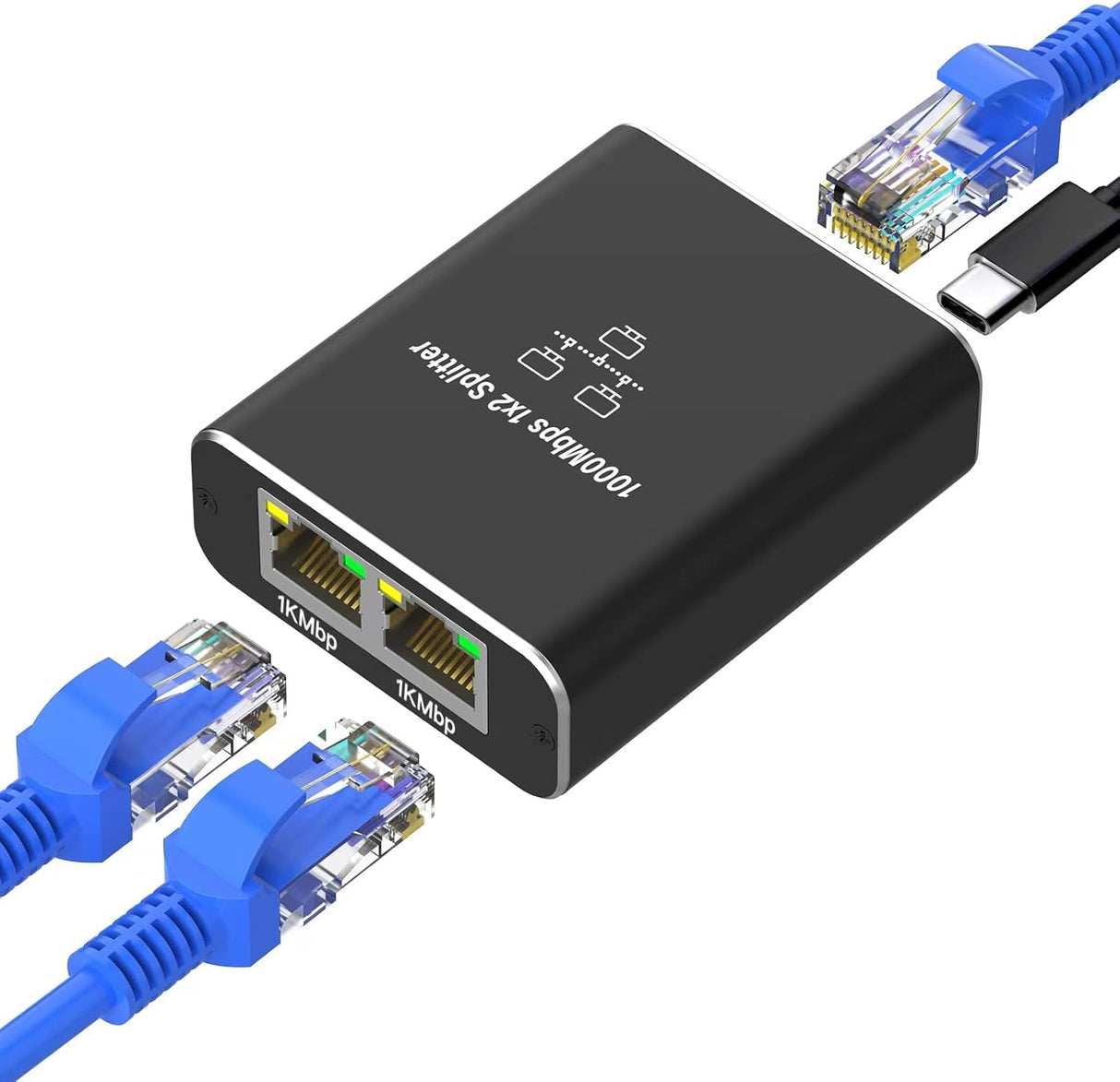 Splitter RJ45 activo 1x2