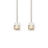 Cable Cat6 | Rj45 (8p8c) Macho F/utp 5.00 m Redondo PVC Lszh Blanco