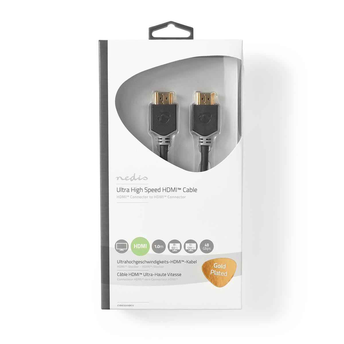 Cable HDMI de Velocidad Ultrarrápida | Conector a 1,00 m Antracita