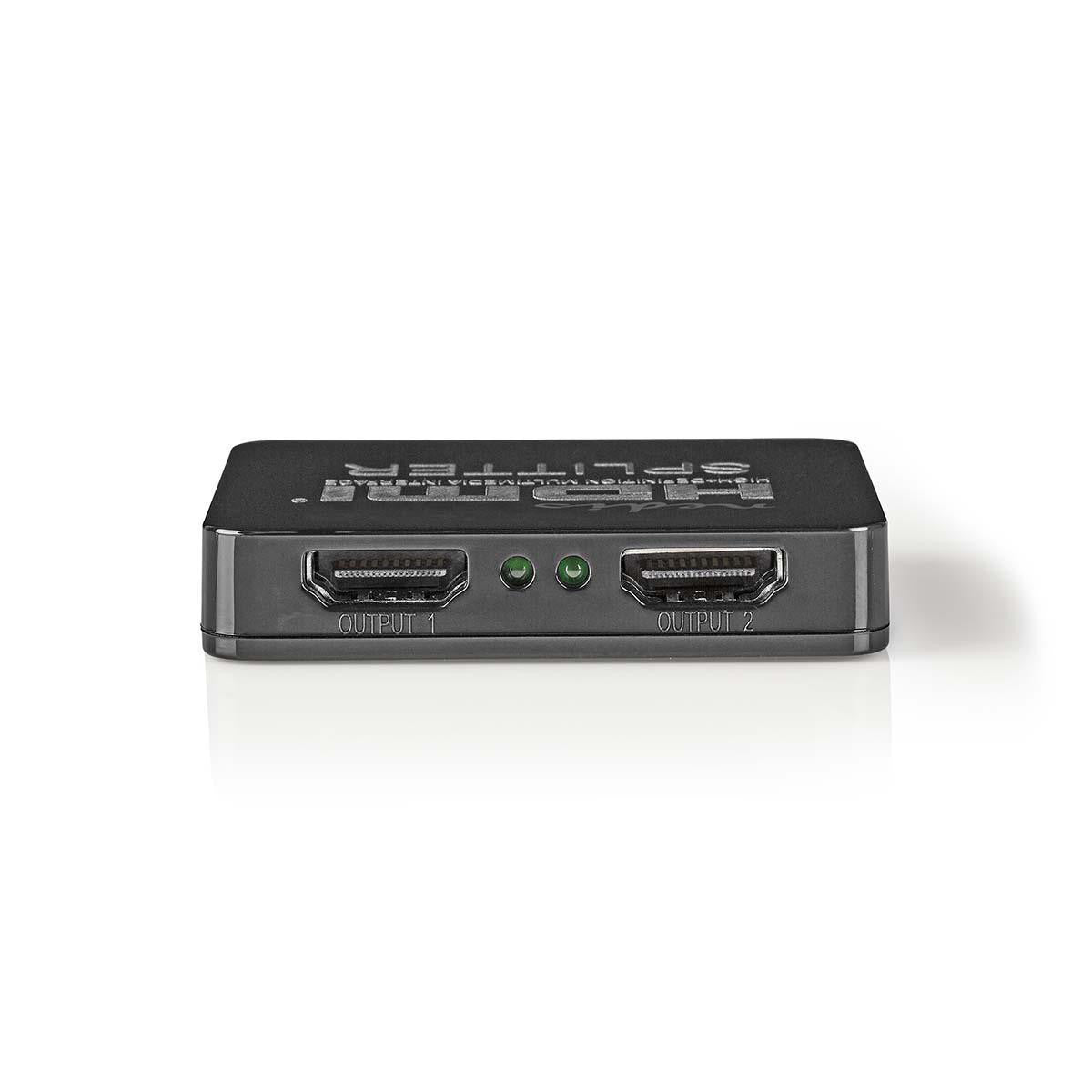 2 Puertos | Divisor Hdmi Negro