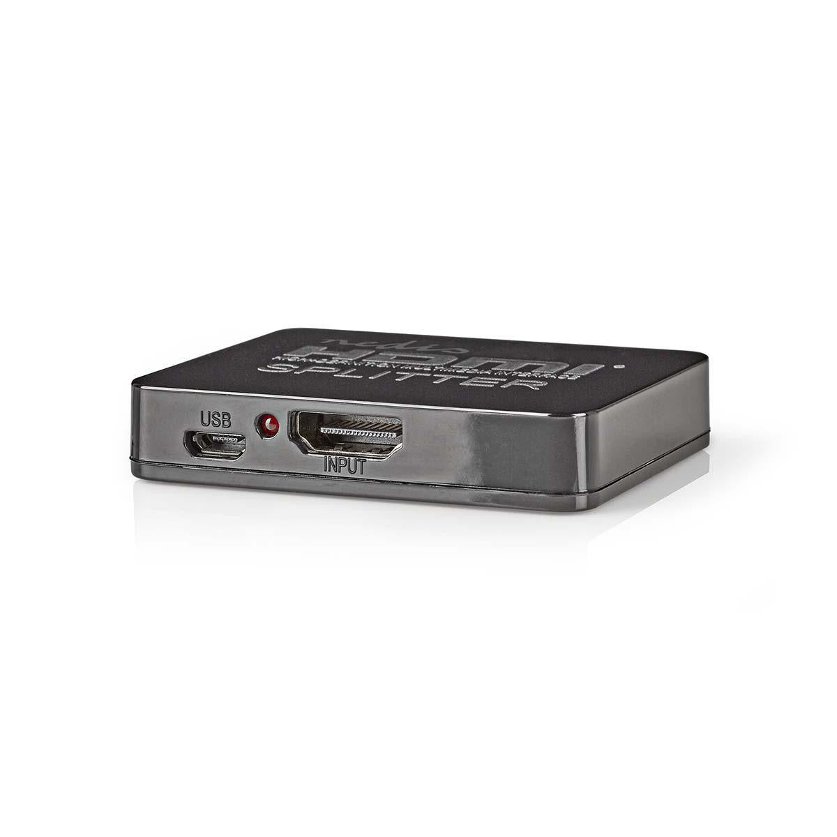 2 Puertos | Divisor Hdmi Negro