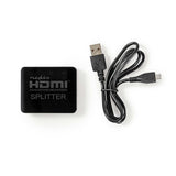 2 Puertos | Divisor Hdmi Negro