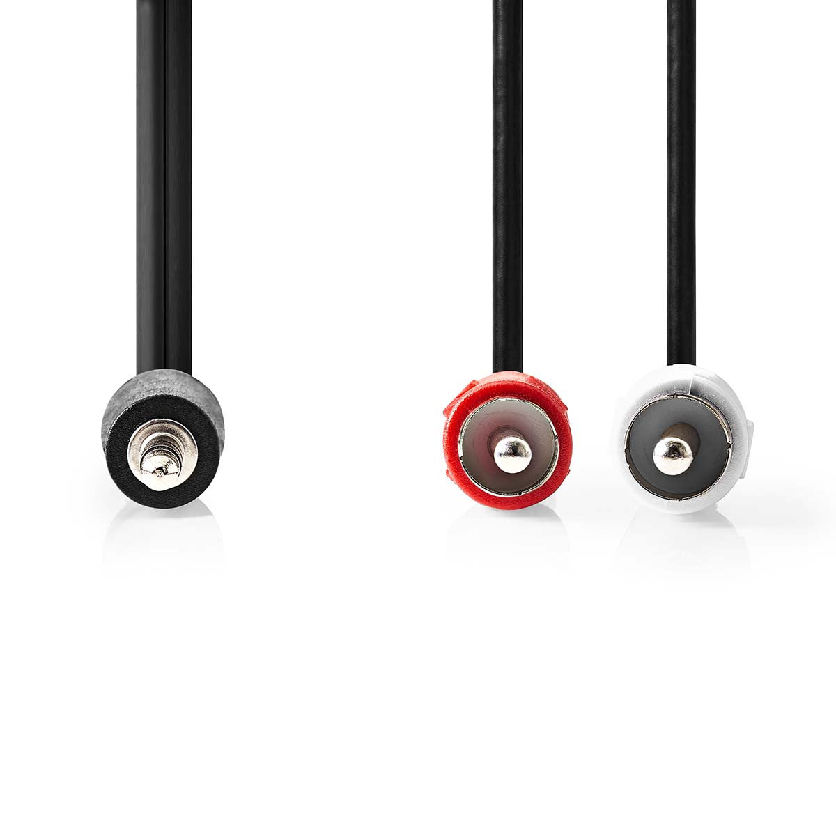 Cable de Audio Estéreo | Macho 3,5 mm a 2x RCA 3,00 m Negro