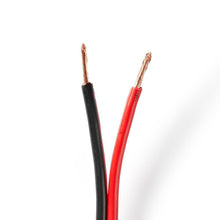 Speaker Cable | 2x 2.50 mm² Copper 100.0 m Round PVC Black/Red Reel