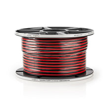 Speaker Cable | 2x 2.50 mm² Copper 100.0 m Round PVC Black/Red Reel