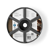 Cable de Altavoz | 2x 4.00 mm² Cobre 25.0 m Redondo PVC Transparente