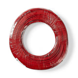 Cable de Altavoz | 2x 0.35 mm² CCA 100.0 m Redondo PVC Negro / Rojo