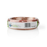 Cable de Altavoz | 2x 0.75 mm² CCA 15.0 m Redondo PVC Transparente