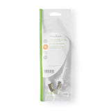 Cable CAT 8.1 | S/ftp Rj45 0.30 m Redondo PVC Lszh Blanco