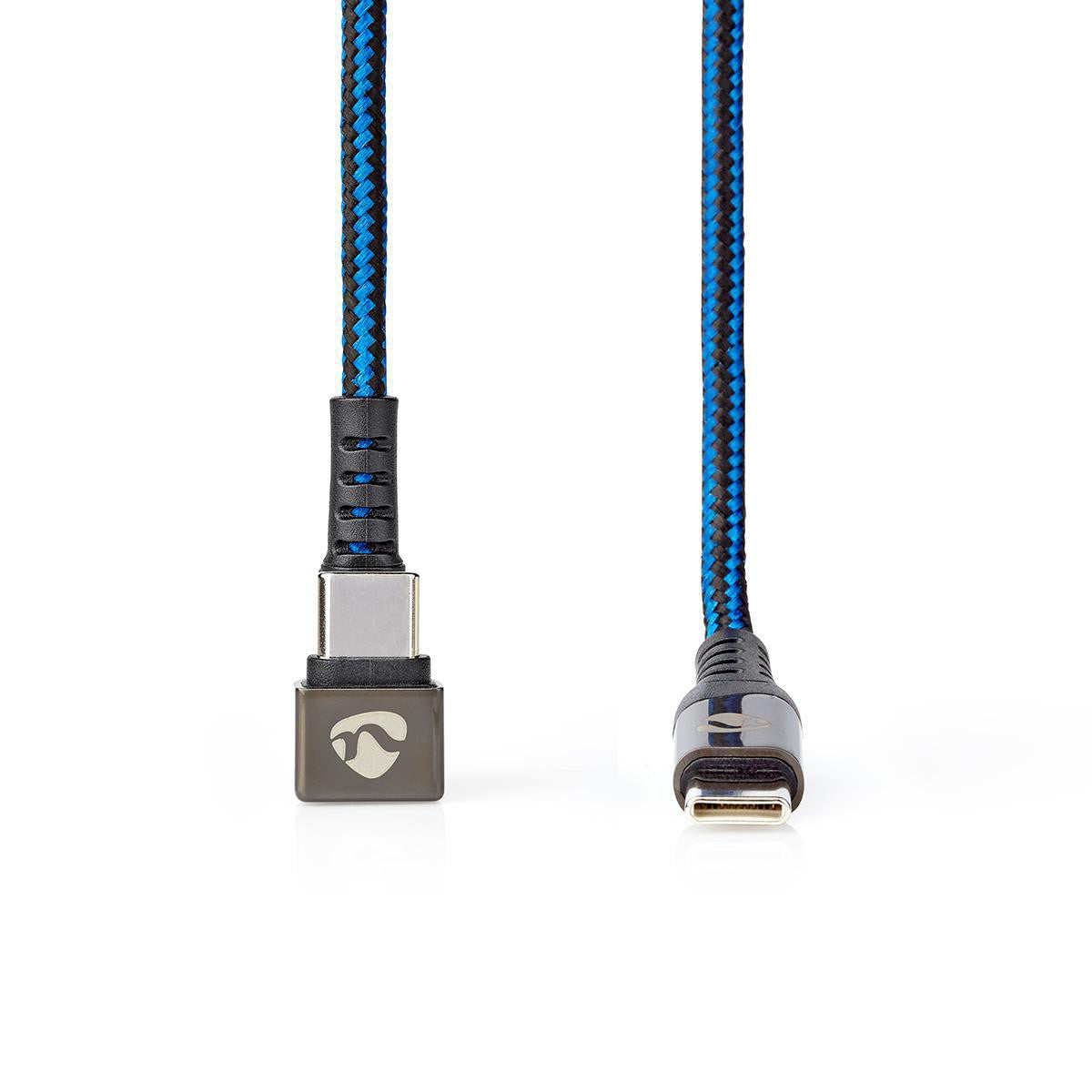 Cable USB | 2.0 Tipo-C Macho 480 Mbps Chapado en oro 2.00 m Redondo Nylon / Trenzado Azul Negro