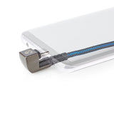 Cable USB | 2.0 Tipo-C Macho 480 Mbps Chapado en oro 2.00 m Redondo Nylon / Trenzado Azul Negro