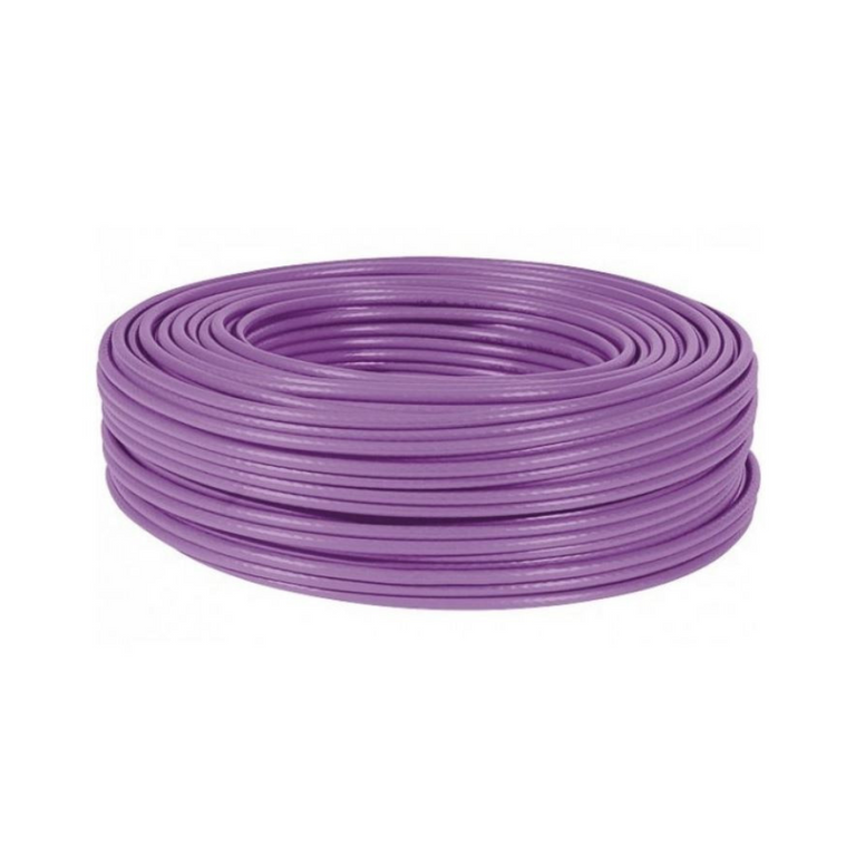 Bobine 100m F/ftp Cat6a Violeta Ls0h rpc dca Sólido