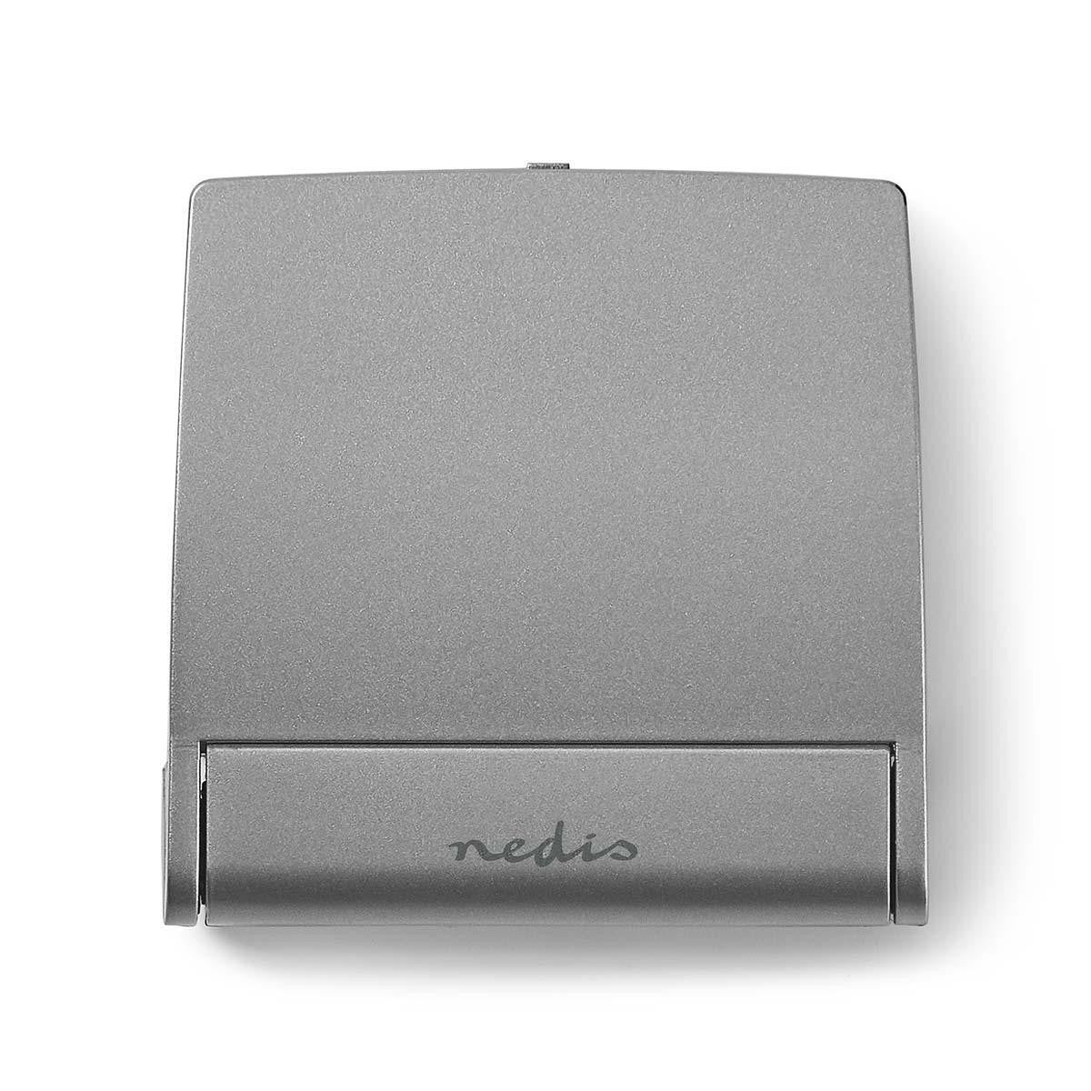 Reloj Despertador de Viaje Digital | Plano Plegable Plata