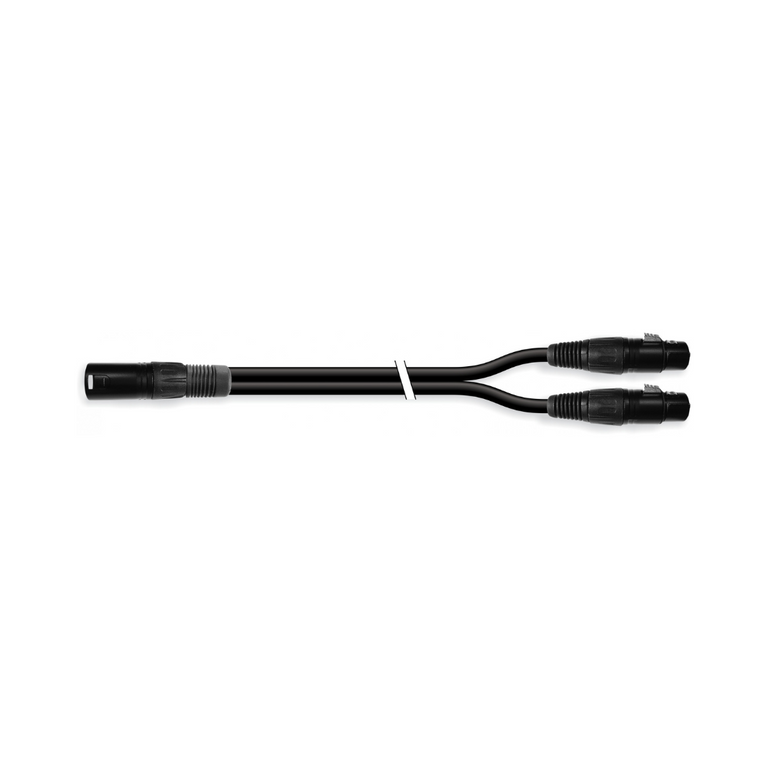 Adapter-connector Splitter 1 XLR Male to 2 Female, 20 CM