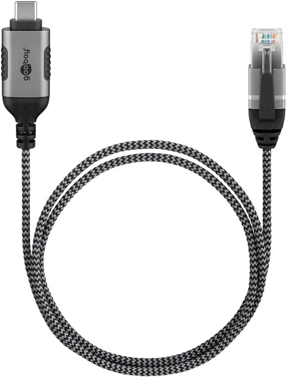 Cabo USB-C 3.1 para Ethernet RJ45, fino
