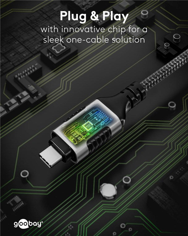 Cabo USB-C 3.1 para Ethernet RJ45, fino