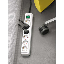 Zócalo de Extensión Eco-line 3-way 5.00 m Blanco - Contacto Protector