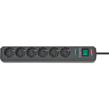 Zócalo de Extensión Contra Sobretensiones Eco-line 6-way1.50 m - Contacto Protector