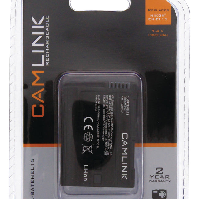 Bateria recarregável de 7,4 V 1920 mAh para câmaras digitais