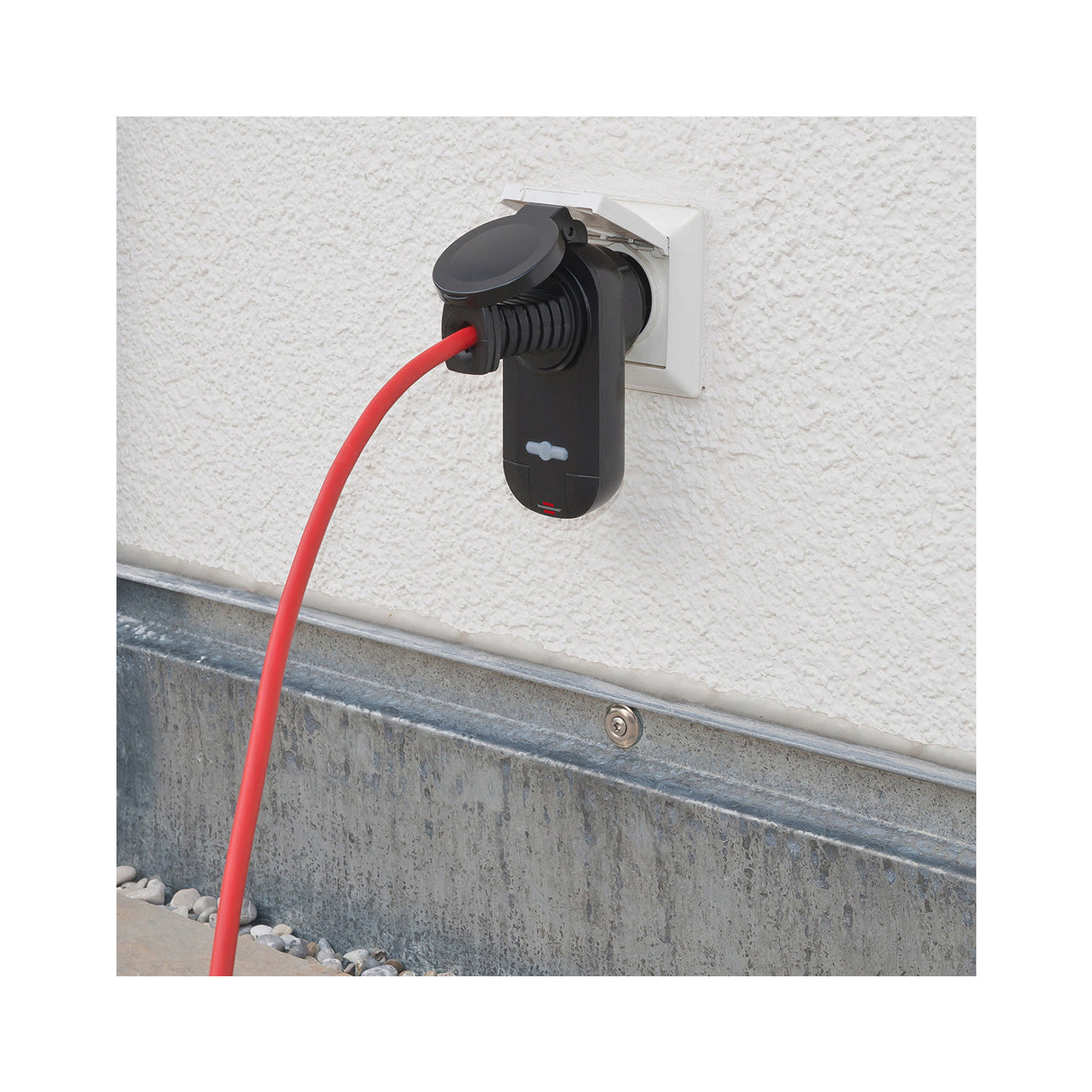 Conjunto de Interruptores Inalámbrico Exterior 2 x F (CEE 7/3) Negro Accesorios Iluminacion