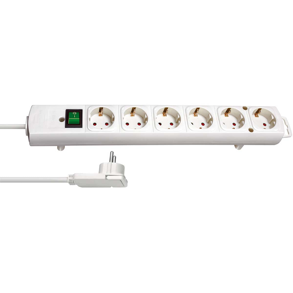 Zócalo de Extensión Comfort-line 6-way 2.00 m Blanco - Contacto Protector