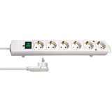 Zócalo de Extensión Comfort-line 6-way 2.00 m Blanco - Contacto Protector