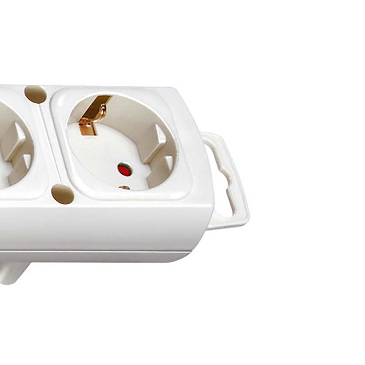 Zócalo de Extensión Comfort-line 6-way 2.00 m Blanco - Contacto Protector