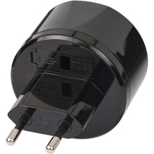 Adaptador de viagem EUA-Europa com fusível de 2,5 A