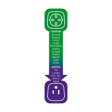Adaptador de viagem Earthed Europa-EUA