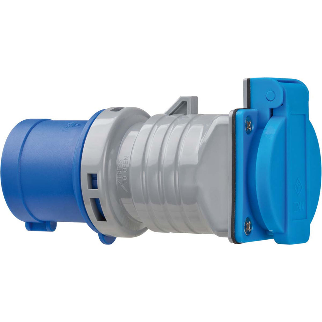 Tomada elétrica Perilex CA/Schuko Type F (CEE 7/7) Cinzento