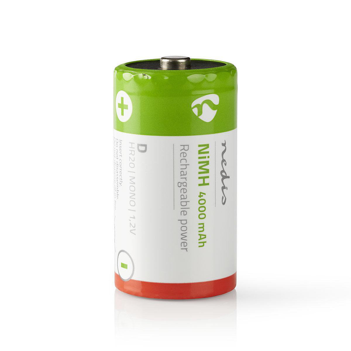 Pila D Recargable de Ni-mh | 1,2 V 4000 mAh 2 Unidades