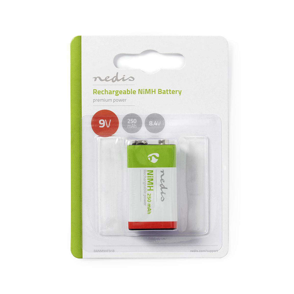 Pila Recargable de Ni-mh: Bloque E | 8,4 V 250 mAh