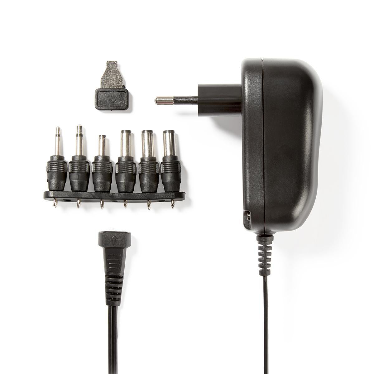 Adaptador de CA Universal | 3/4,5/5/6/7,5/9/12 V CC 1,0 A