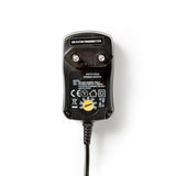 Adaptador de CA Universal | 3/4,5/5/6/7,5/9/12 V CC 0,6 A