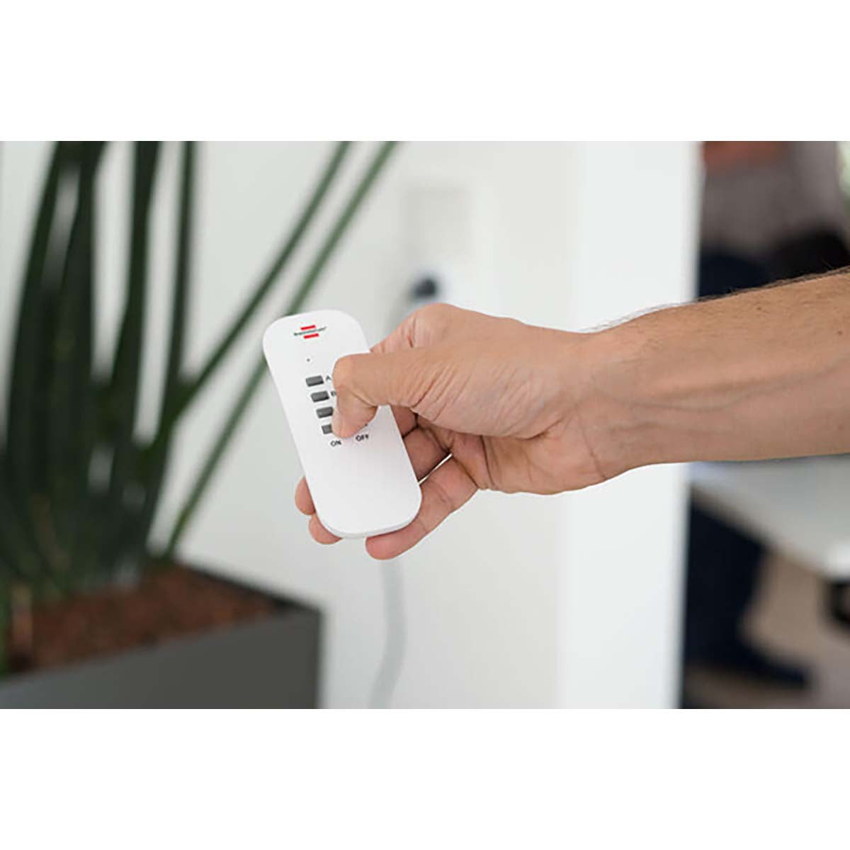 Conjunto de Interruptores Inalámbrico Interior 3 x F (CEE 7/3) Blanco