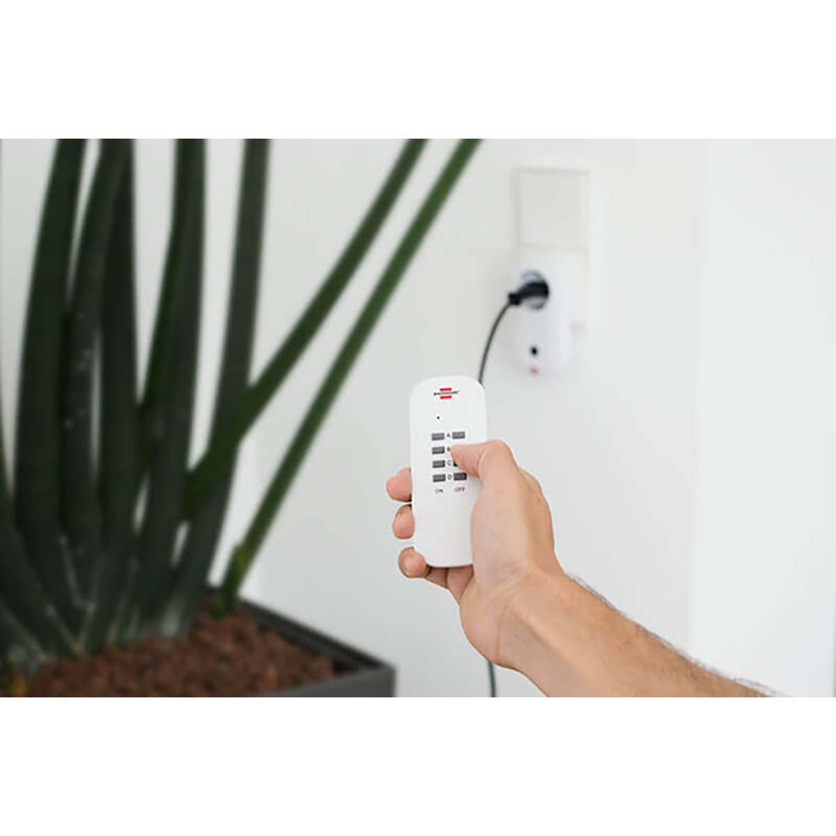 Conjunto de Interruptores Inalámbrico Interior 3 x F (CEE 7/3) Blanco