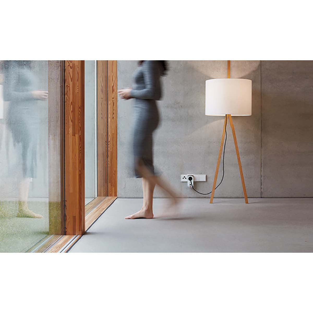 Conjunto de Interruptores Inalámbrico Interior 3 x F (CEE 7/3) Blanco