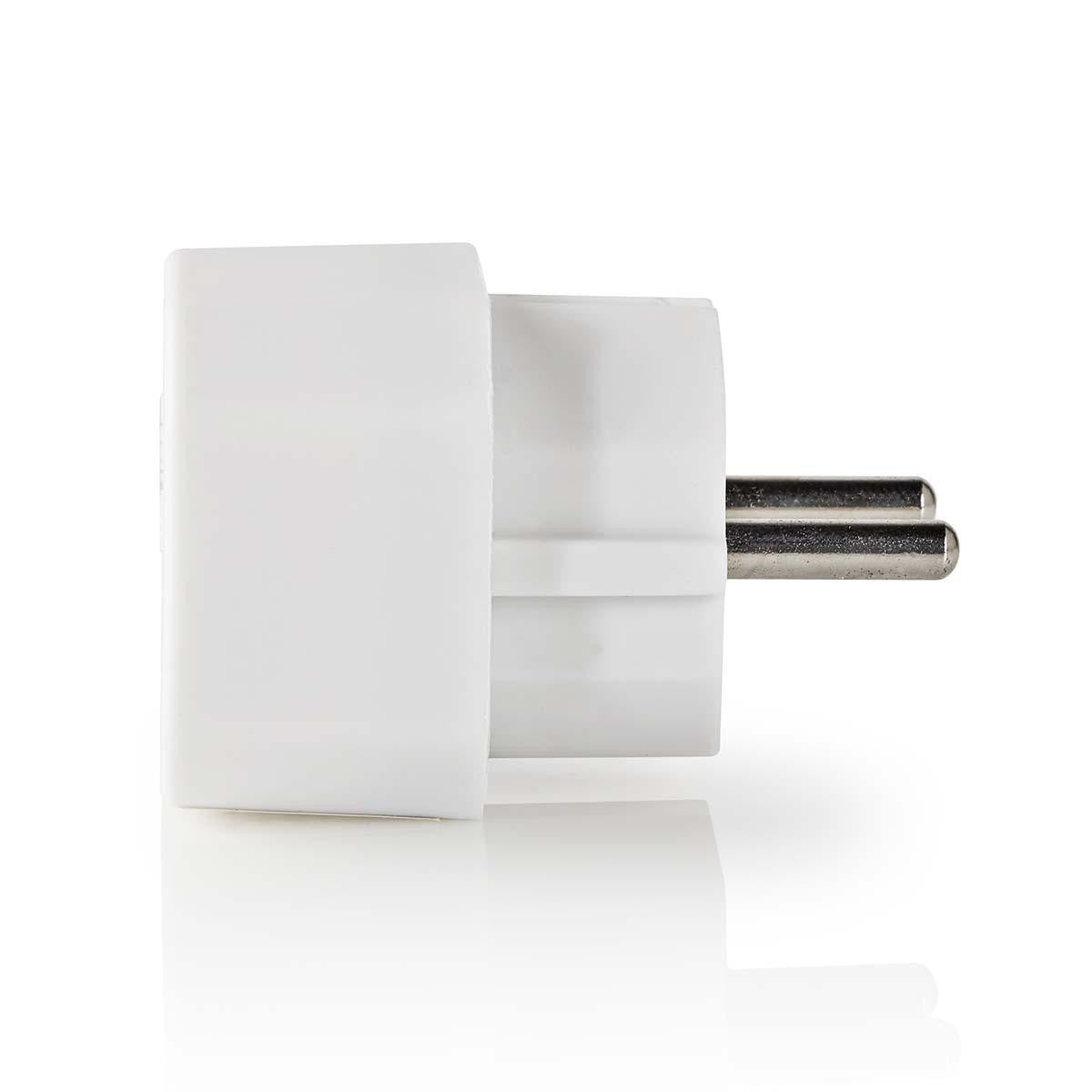 Divisor de Toma Corriente | 2 Tomas Conector Europeo Blanco