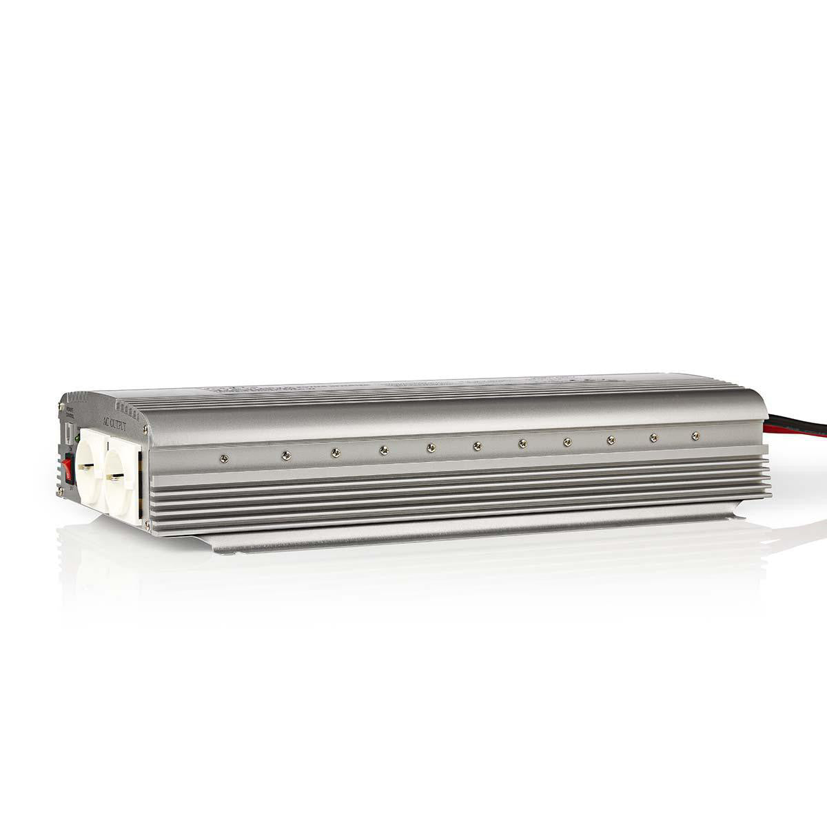 Inversor de Potencia Onda Sinusoidal Modificada | 12 V CC - 230 CA 1700 W 2x Salidas Schuko