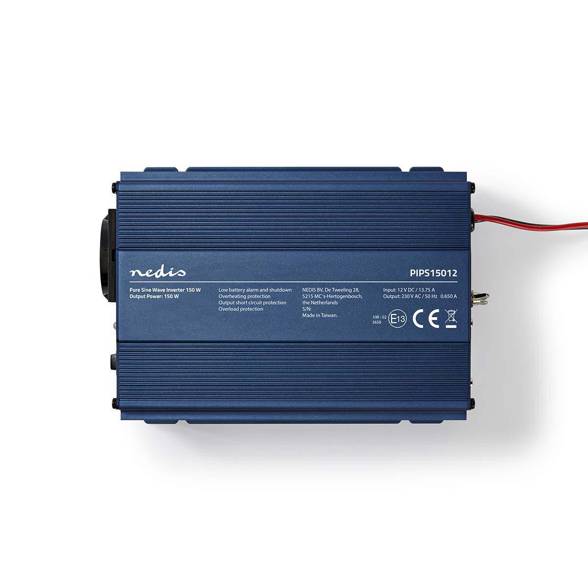 Inversor de Potencia Onda Sinusoidal Pura | 12 V CC - 230 CA 150 W 1x Salida Schuko