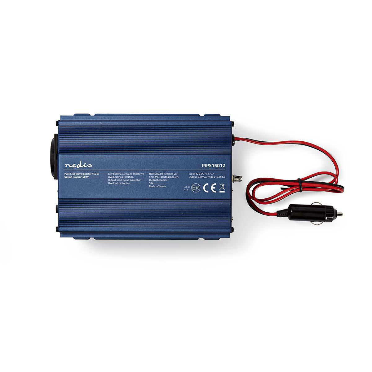 Inversor de Potencia Onda Sinusoidal Pura | 12 V CC - 230 CA 150 W 1x Salida Schuko
