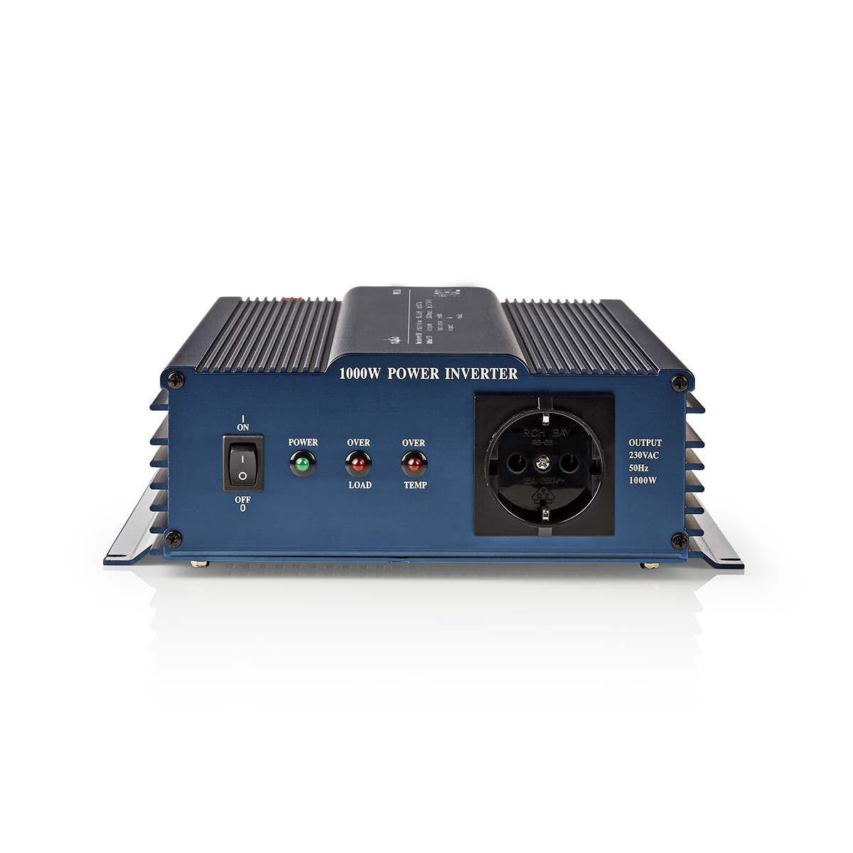 Inversor de Potencia Onda Sinusoidal Pura | 24 V CC - 230 CA 1000 W 1x Salida Schuko