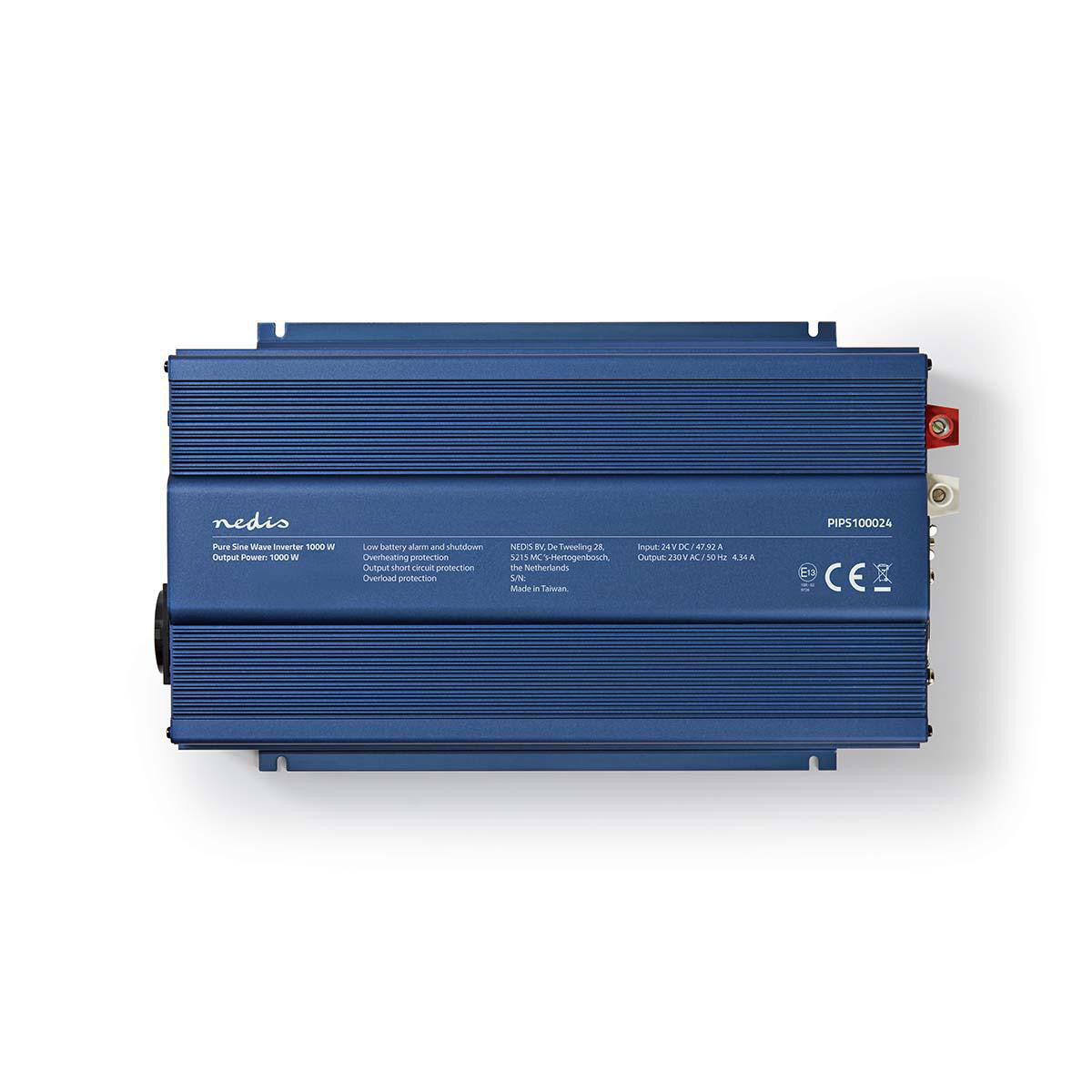 Inversor de Potencia Onda Sinusoidal Pura | 24 V CC - 230 CA 1000 W 1x Salida Schuko