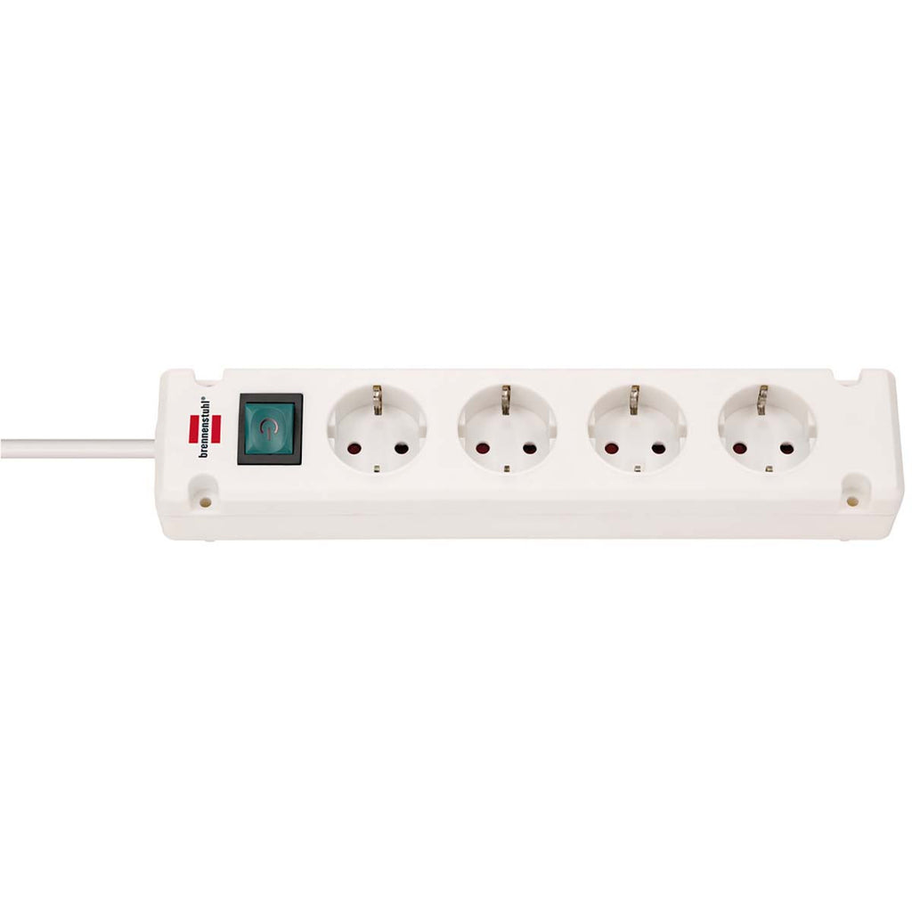 Brennenstuhl Bremounta Regleta de 4 vías blanca 1,5m H05vv-f 3G1,5