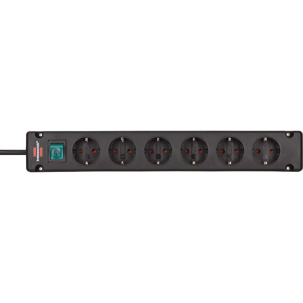 Brennenstuhl Bremounta Extension Socket 6-way Black 3m H05vv-f 3G1.5