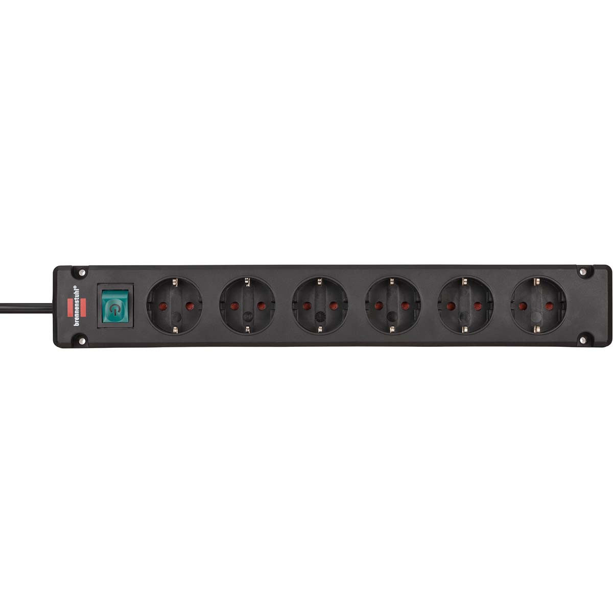 Brennenstuhl Bremounta Extension Socket 6-way Black 3m H05vv-f 3G1.5