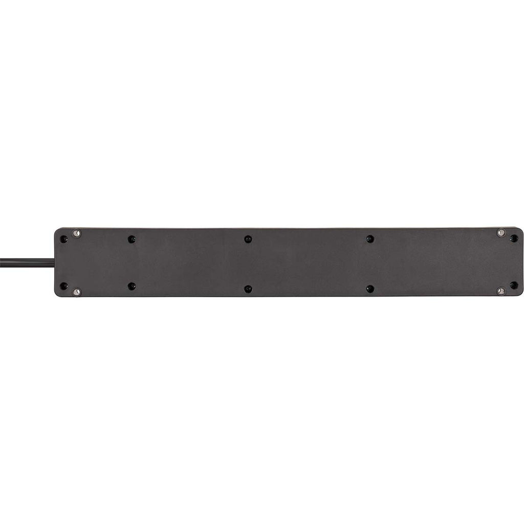 Régua de tomadas Brennenstuhl Bremounta - 5 tomadas com 2 portas USB, preta, 3m, H05vv-f, 3G1.5