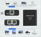 Splitter RJ45 activo 1x2