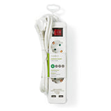 Enchufe de Extensión | Schuko / Type F (CEE 7/7) 3 vía 1.50 m 3680 W 16 A Tipo Conexión Tierra: Contactos Laterales 230 V ~ 50